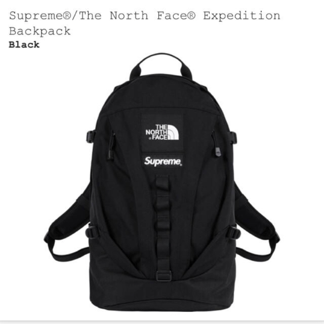 supreme north face back pack black バッグパック/リュック