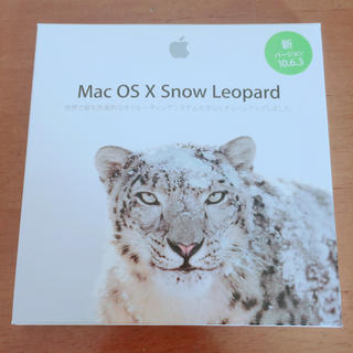 アップル(Apple)のMac OS X Snow Leopard(PC周辺機器)