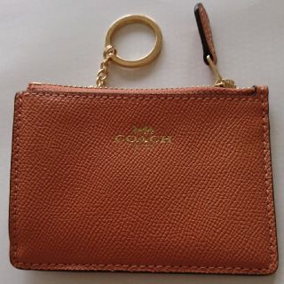 コーチ(COACH)の【美品】COACH コーチ キーリング付きパスケース (名刺入れ/定期入れ)