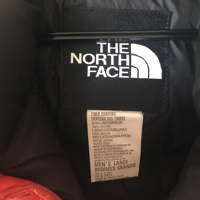 the north face ダウン オレンジ