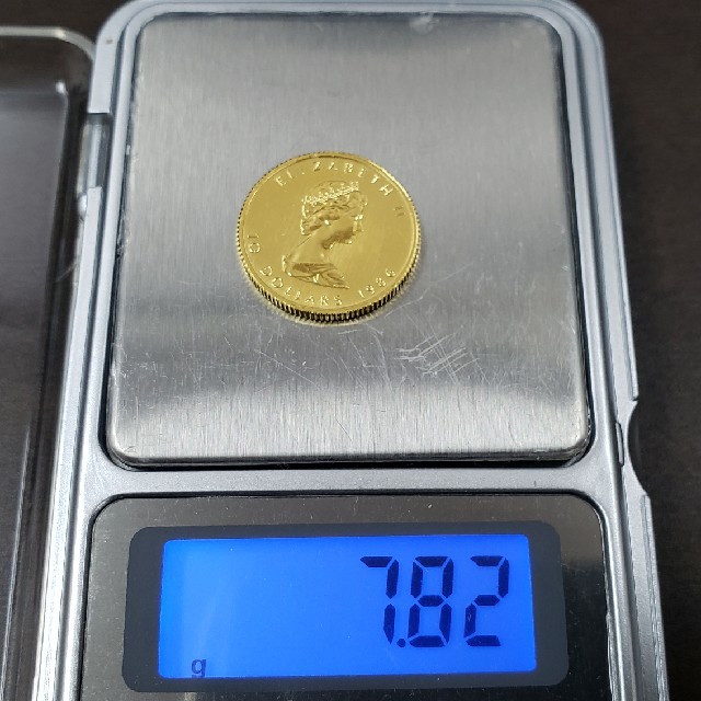 K24 純金 メイプルリーフ金貨 1/4oz ②