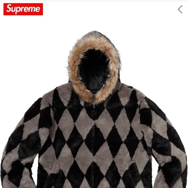supreme diamond foux fur jacket supreme diamond foux fur jacket