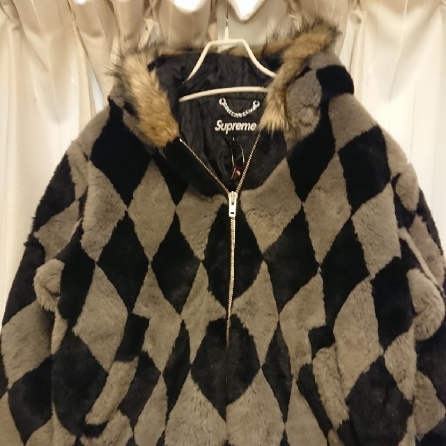 supreme diamond foux fur jacket supreme diamond foux fur jacket