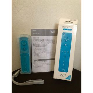 ウィー(Wii)のニンテンドーWiiリモコン 青(その他)