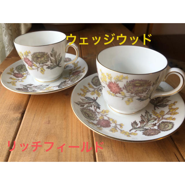 WEDGWOOD(ウェッジウッド)のウェッジウッド 希少リッチフィールド カップ&ソーサー インテリア/住まい/日用品のキッチン/食器(食器)の商品写真