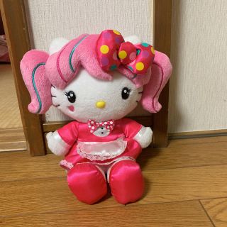 ハローキティ(ハローキティ)のレア♡ツインテールキティちゃん ぬいぐるみ(ぬいぐるみ)