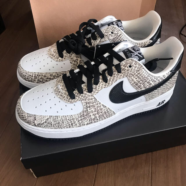 NIKE ナイキ スニーカー 630117-103 AIR FORCE 1 LOW COCOA SNAKE エアフォース1 白蛇 グレー系 27cm