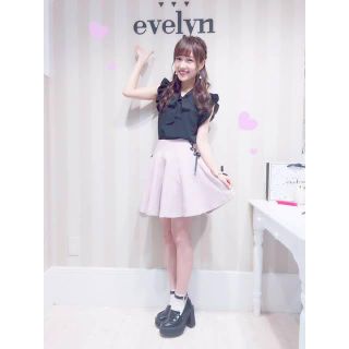 エブリン(evelyn)のevelyn リボン トップス 前田希美ちゃんコラボ(シャツ/ブラウス(半袖/袖なし))