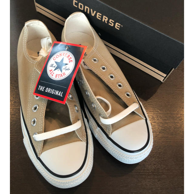 CONVERSE(コンバース)のコンバース オールスター ox ローカット ベージュ 23.5cm レディースの靴/シューズ(スニーカー)の商品写真