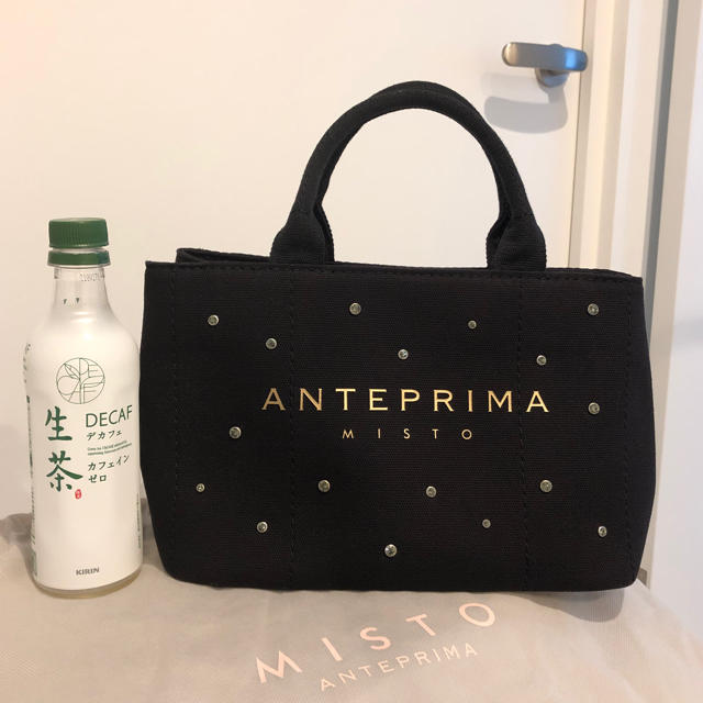 ♡様専用アンテプリマミスト ハンドバッグ 黒×ラインストーン付 美品