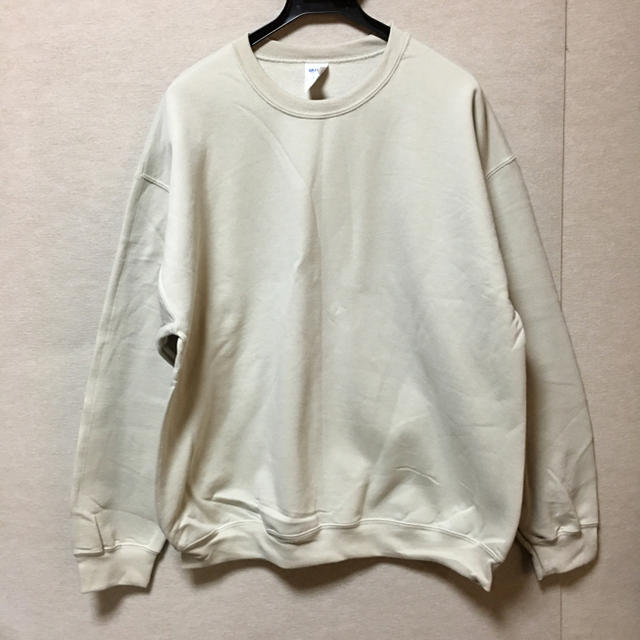 新品 GILDAN 長袖トレーナー サンドベージュ L