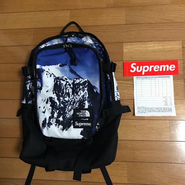 supreme the north face コラボ バックパック 雪山