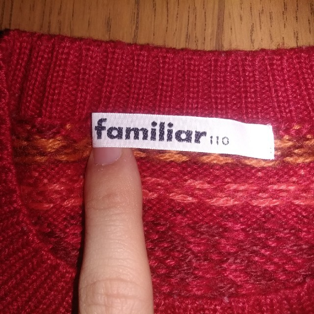 familiar(ファミリア)のfamiliarセーター キッズ/ベビー/マタニティのキッズ服女の子用(90cm~)(ニット)の商品写真