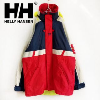 ヘリーハンセン(HELLY HANSEN)のvintage HELLY HANSEN 刺繍ロゴ セーリングジャケット
(ナイロンジャケット)