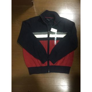 トミーヒルフィガー(TOMMY HILFIGER)の新品・タグ付き⭐️トミーフィルフィガー のジップアップセーター(ニット/セーター)