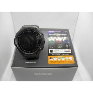 カシオ(CASIO)のカシオ  スマートウォッチ WSD-F10BK　クォーツ ラバーベルト(その他)