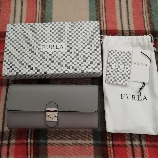 開梱 設置?無料 】 Furla - フルラ 長財布 メトロポリス ライトグレー