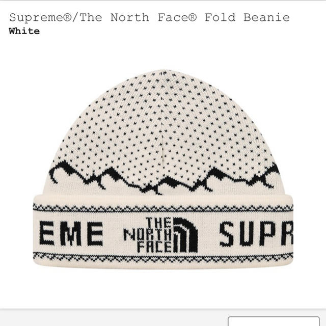 Supreme The North Face Fold Beanie 白