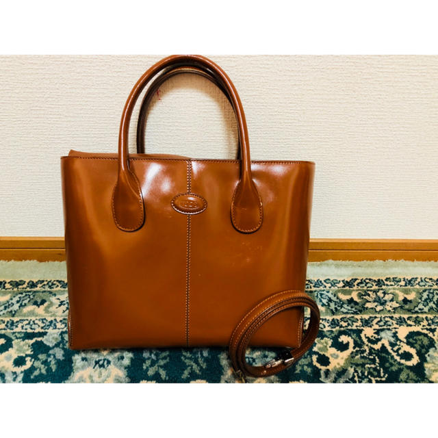 トートバッグ☆TODS☆トッズ☆皮バック☆2way☆高級バック