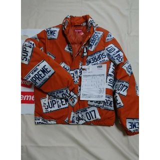 シュプリーム(Supreme)のSupreme License Plate Puffy Jacket S(ダウンジャケット)