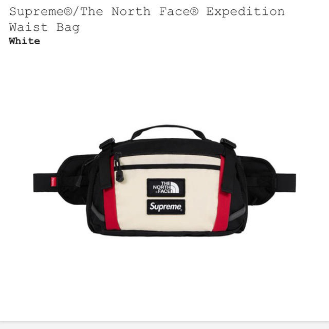 Supreme the north face waist bag whiteバッグ