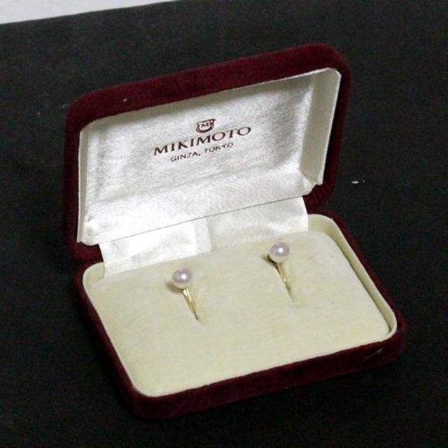 MIKIMOTO(ミキモト)のミキモト MIKIMOTO パール 6mm玉 ゴールド イヤリング K14YG  レディースのアクセサリー(イヤリング)の商品写真