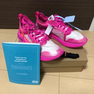 ナイキ(NIKE)のThe Ten Nike Off-White Zoom Fly pink(スニーカー)