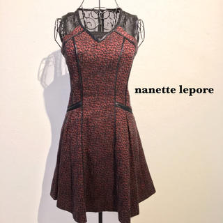 ナネットレポー(Nanette Lepore)の♡nanette lepore♡ナネットレポー ワンピース ツイード 赤 2(ミニワンピース)