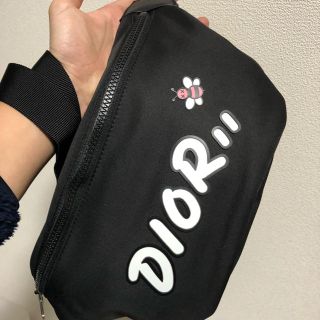 Dior - DIOR x KAWS ブラックナイロン ウェストポーチ 日本限定の通販