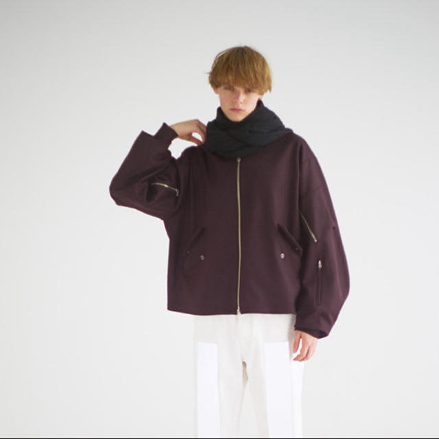 再追加販売 uru 17aw フライトジャケット バーガンディ サイズ1 - ブルゾン