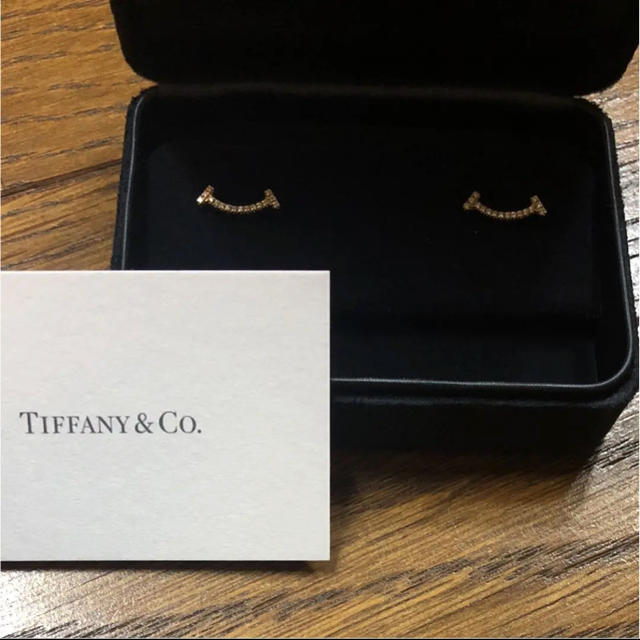 Tiffany & Co. - ティファニー T スマイル ダイヤモンド 18YG イエローゴールド ピアス