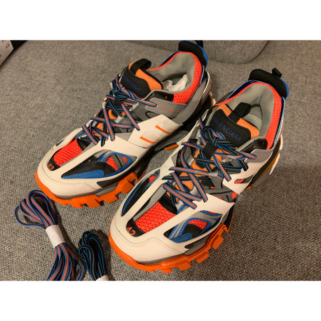 BalenciagaバレンシアガTrackトラックスニーカーオレンジ新品42