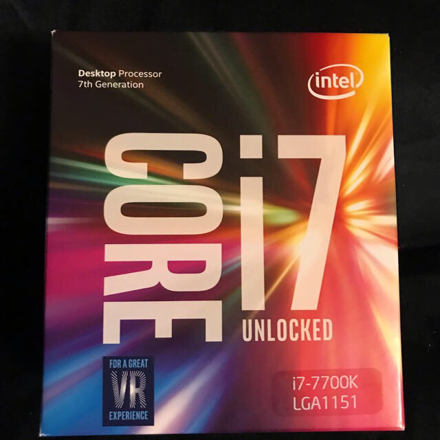 Intel Core i7-7700K BOX 4.2〜4.5GHz(4C8T)