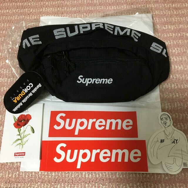 supreme 2018ss waistbag ウエストバッグ　美　RED 赤