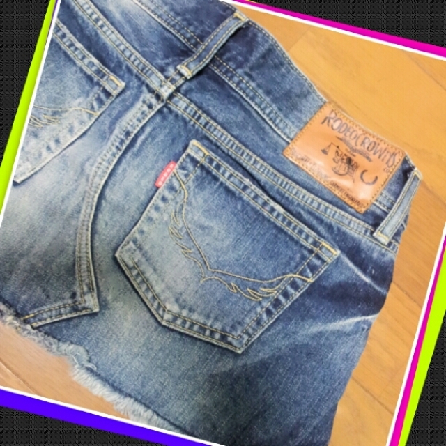 RODEO CROWNS(ロデオクラウンズ)の送料込:Aライン デニムミニスカート レディースのスカート(ミニスカート)の商品写真