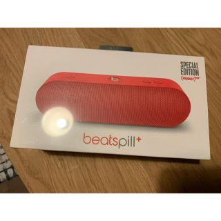 ビーツバイドクタードレ(Beats by Dr Dre)のBeats pill+ red special edition新品未使用(スピーカー)