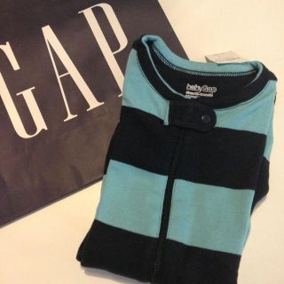 ベビーギャップ(babyGAP)のGAP パジャマロンパース 80 新品 (ロンパース)