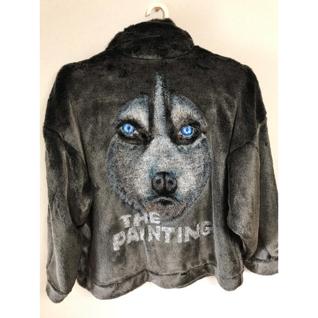 完全未使用 ANIMAL HAND PAINTED FUR JACKETHUSKYハスキーsize