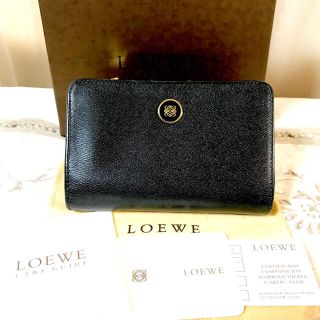 ロエベ(LOEWE)のLOEWE 2つ折り財布  ブラック(折り財布)