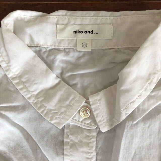 niko and...(ニコアンド)の新品 niko  and…ロングシャツ 七分袖 レディースのトップス(シャツ/ブラウス(長袖/七分))の商品写真