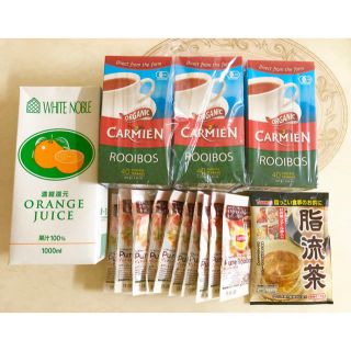 ★新品&激安コストコルイボスティー３箱オレンジジュース１パックリプトン&脂流茶★(茶)