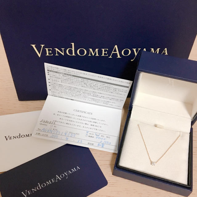 Vendome Aoyama(ヴァンドームアオヤマ)のヴァンドーム青山 エクセレントカットダイヤモンド　キャトルネックレス レディースのアクセサリー(ネックレス)の商品写真