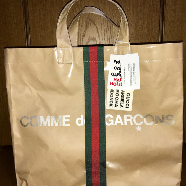 COMME des GARCONS x コラボ GUCCI PVC トートバッグ