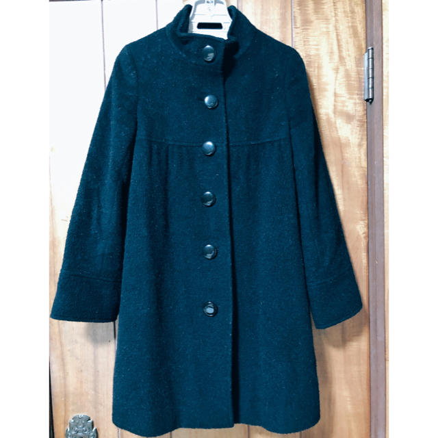 NATURAL BEAUTY BASIC(ナチュラルビューティーベーシック)の黒コート レディースのジャケット/アウター(ロングコート)の商品写真