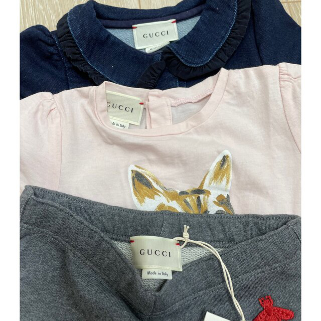 Gucci(グッチ)の⭐︎新品あり♡グッチキッズ、モンクレールベビー 女の子3点セット キッズ/ベビー/マタニティのキッズ服女の子用(90cm~)(ワンピース)の商品写真