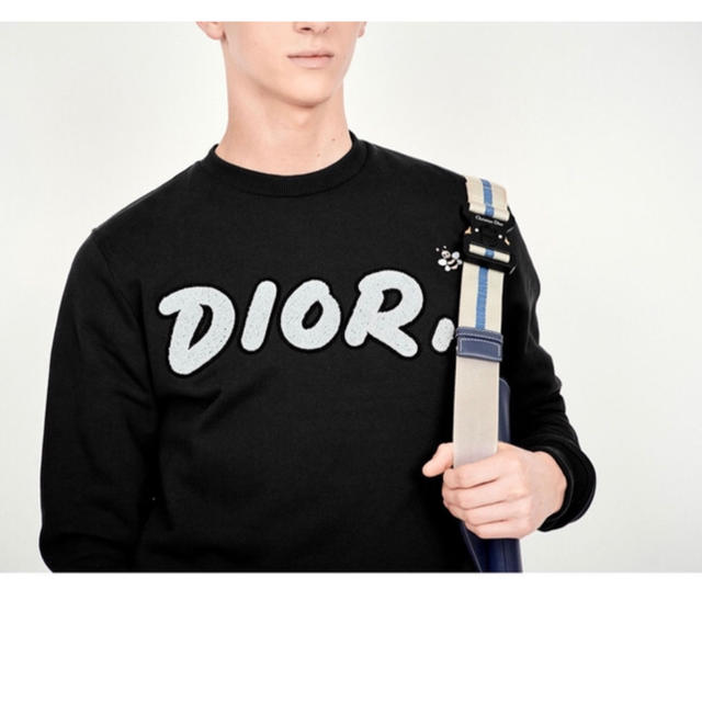 dior×kaws スウェット　ブラック