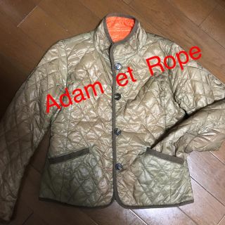 アダムエロぺ(Adam et Rope')の美品❣️ Adam et Rope リバーシブル キルティングジャケット  ３８(ダウンジャケット)