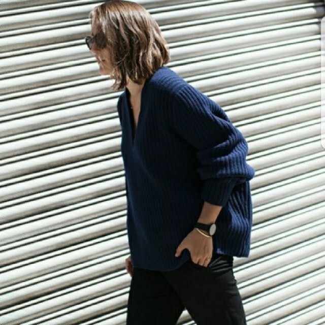 DEUXIEME CLASSE - 美品☆Acne Studios☆デボラニット☆ネイビー DEUXIEME CLASSE - 美品☆Acne Studios☆デボラニット☆ネイビー