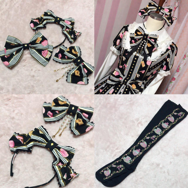 Angelic Pretty(アンジェリックプリティー)のAngelic pretty♡Wonder Tea party半袖長袖ワンピース レディースのワンピース(ひざ丈ワンピース)の商品写真