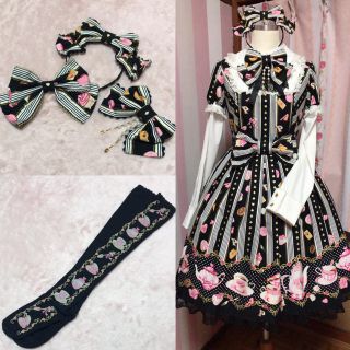 アンジェリックプリティー(Angelic Pretty)のAngelic pretty♡Wonder Tea party半袖長袖ワンピース(ひざ丈ワンピース)